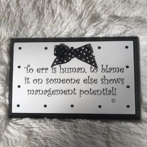 Funny Wooden Plaque About Managers